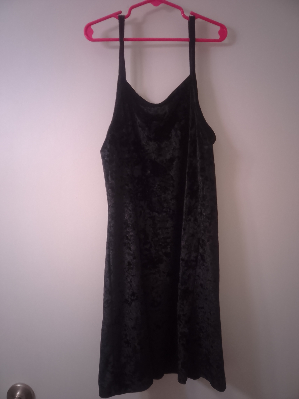 Thereabouts Black Crushed Velvet Dress